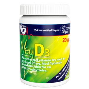 Vegansk D-vitamin, 20 mikrogram